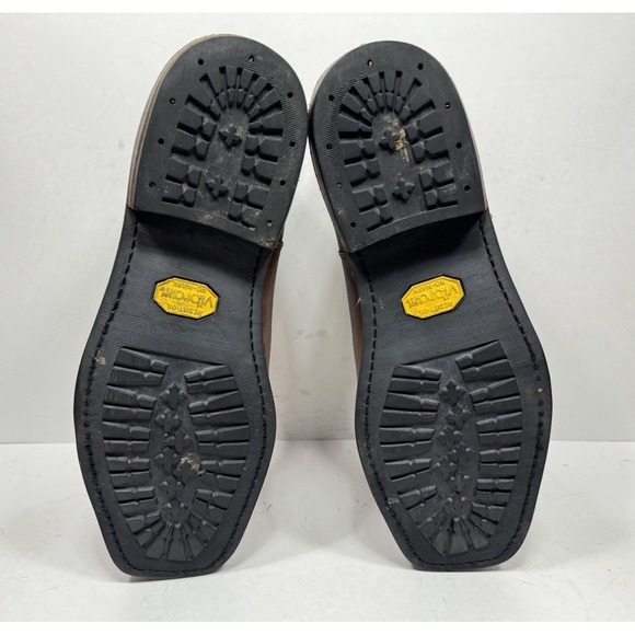 Chippewa Renegade Chelsea Boots Mens 13 Brown Leather Vibram Slip On Square Toe - Picture 8 of 10